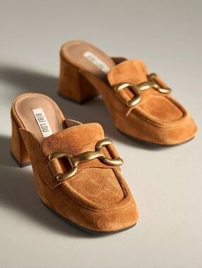 Bibi Lou Zagreb Heeled Loafers In Ambar Suede